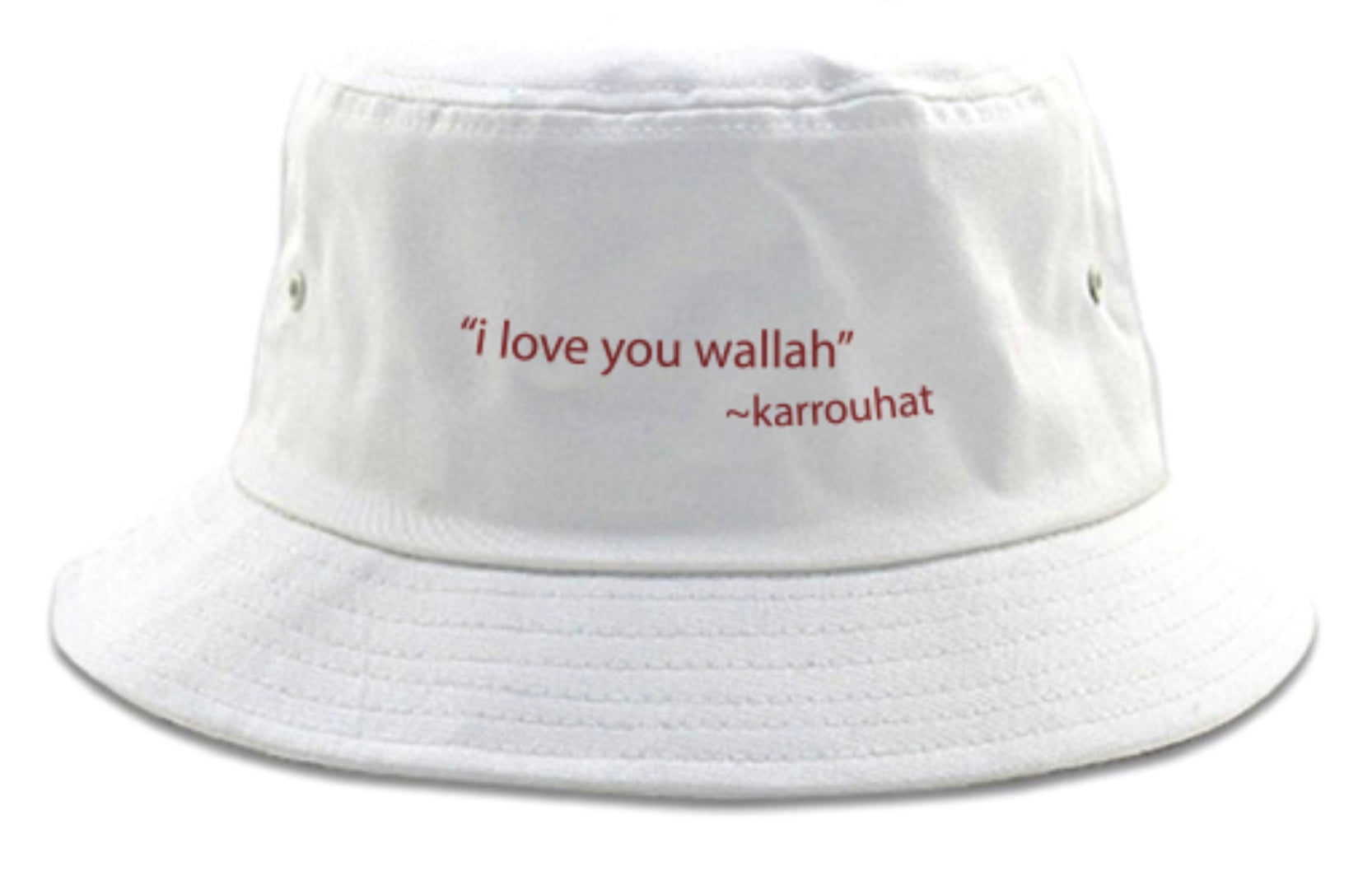 "i love you wallah" Bucket hat